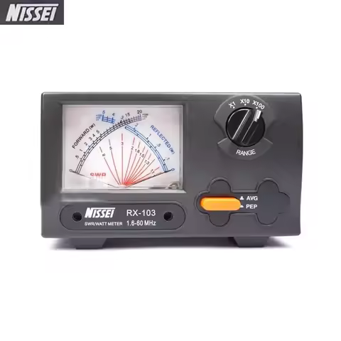Original NISSEI RX-103 SWR/Watt Meter 1.6-60Mhz Short Wave UV Standing RX103 Digital Power Watt Mete