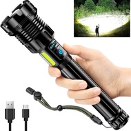 Multifunctional Strong Light P90 Aluminum Alloy Flashlight Convenient Charging Treasure Zoom Flashli