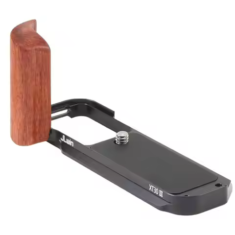 JLWIN X-T30III For Fujifilm X-T30 III Wood Wooden L-Shape Side Handle Grip Camera Quick Release Plat