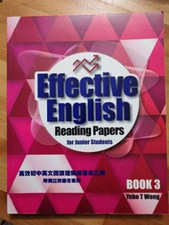 Effective English Reading Papers for Junior Students Book 3
