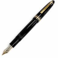 品相極佳 □MONTBLANCMeisterstück LeGrand 146 鋼筆，14K 筆尖，筆帽，黑色和金色，西德製造，男士。