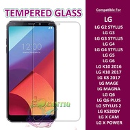 Tempered Glass LG G2 STYLUS LG G3 LG G3 STYLUS LG G4 LG G4 STYLUS LG G5 LG G6 LG K10 2016 LG K10 201