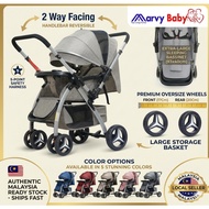 10Yrs Wrty 🪂 Luxury 2 Way Facing Light weight HY6601 Baby Stroller Prams Enlarge Wheel & Sleeping Ba