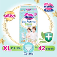 Merries Skin Protection XL42 - Merries Popok Celana Skin Protection XL 42