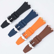 Adapt to Love * Piroyal Oak 15400/26331/15500 Plaid Pattern Fluoride Rubber Watch Strap 26mm