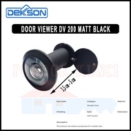 Dekkson DV 200 Matt Black Door Viewer Door Viewer/