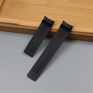 Superior Black Breathable 22mm 24mm Arc End Silicone Rubber Watchband For Tag Heue r Carrer a Watch Strap Deployment Clasp Stock