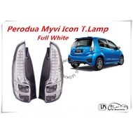 Myvi Lagi Best Icon Tail Lamp Full White Albino Myvi 15 Putih
