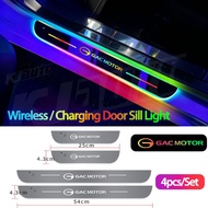 GAC Magnetic LED Car Door Sill Light Infrared Sensor USB Charging Logo Welcome Threshold Lamp For GA