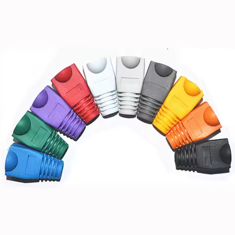 RJ-45 CAT6 CAT5e Adapter Cap Ethernet Network Cable Connector Plugs RJ45 Caps Cat 5 CAT6 Lan Protect