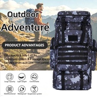65L Waterproof Military Tactical Backpack Big Capacity Outdoor Rucksack for Mountaineering Hiking Tr