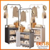Multifunctional Bedroom Clothes Rack Home Furniture Dustproof Clothes Storage Rack Bedroom Standing 
