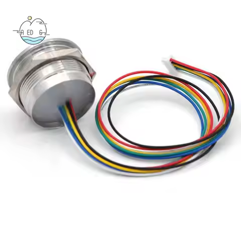 AED6-R503-5V RGB LED DC5V UART MX1.25-6Pin Waterproof Capacitive Fingerprint Module Sensor Scanner F