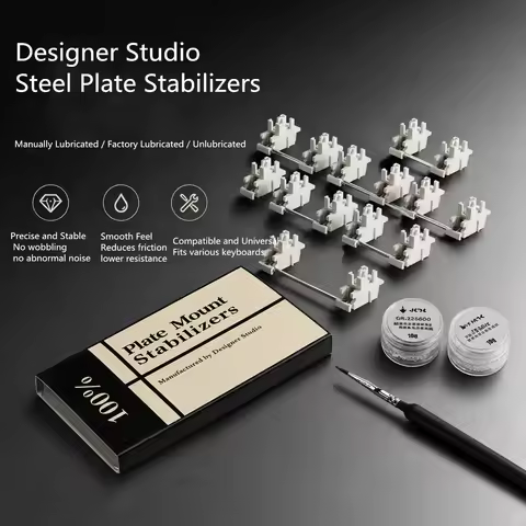 Mechanical Keyboard Adaptive Elastic Structure Designer Studio Steel Plate Stabilizer Shaft 6.25U 7U