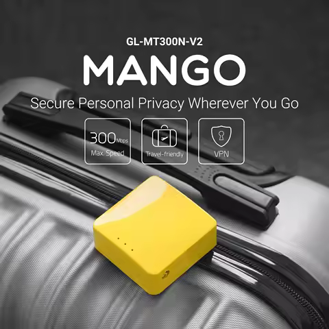 GL.iNet GL MT300N/V2 Mango Wireless Mini Portable VPN Travel Router Mobile Hotspot in Pocket WiFi Re