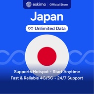Eskimo Japan Unlimited eSIM 1-30 Days | 24/7 Customer Support | How to Redeem in Description