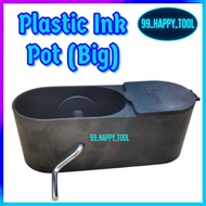 PVC INK POT / MAKTAU / PLASTIC INK POT RED / INK POT MERAH (BIG)