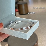 Pure Silver Niche ins Young Style 9999 Solid Female Closed Kaleidoscope Sterling Silver Bracelet Fas