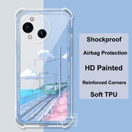 For Sharp Aquos R10 Phone Case For Sharp Aquos R9 Transparent TPU Anti-fall Silicone Soft Cover For 