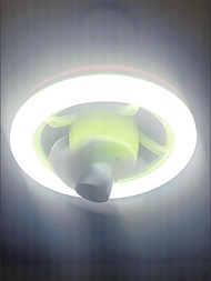 智能 風扇+照明  Fan light E27螺口 💯360｡送風 RGB 幻彩16色 定時 搖控調控獨立功能  風扇燈 #地球日優惠