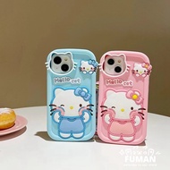 Compatible For OPPO A55 A56 5G A92S A8 A5 2020 A8 A31 A3S A12E F11 R17 R11S R15 Reno 4Z Realme C1 Phone Case Soft Silicone Cute 3D Hello KT Cat Kitty Back Cover Casing