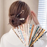 [Cutewomen2020]Vintage Chinese Style One Word Hair Pins Cold Wind Acetate Hair Sticks Hair Jewelry A