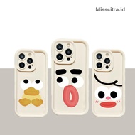 YX168 SOFTCASE CASING WHITE CUTE FACE EXPRESSION COMPATIBLE FOR REALME 5 5i 7i 8 9 PRO 10 C11 C12 C1