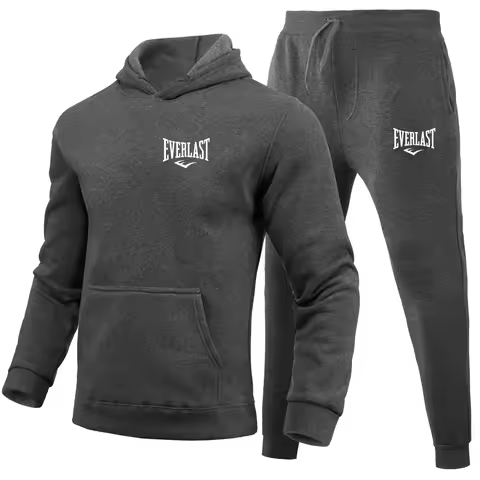 2025 Hot-selling Everlast men's sportswear sets, hooded sweatshirts, sweatpants, casual and fashiona