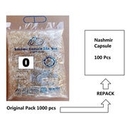 Nashmir Empty Gelatin Capsule Size 0 / Kapsul kosong / 空胶囊