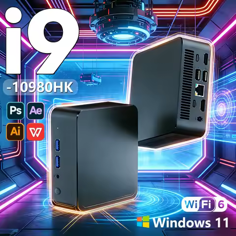 Windows 11 Pro Intel Core i9-10980HK Portable i9 Computer 16/32GB 1/2TB Gaming bag Computer Dual-Ban
