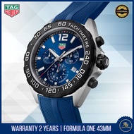 Tag Heuer F1 Blue Dial Quartz Chronograph Rubber Watches 43MM CAZ101AV.FT8077
