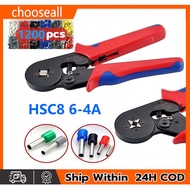 1200pcs Cold pressing tubula terminal 0.25-10mm2AWG23-7 Wire Terminal crimping Ferrule Crimper Plier
