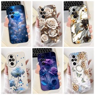 New Casing For Honor 200 ELI-NX9 / Honor 200 Pro ELP-NX9 Cover Fashion Flower Painted Soft Silicone 