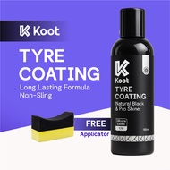 Koot Tyre Wax Tyre Coating Tire Shine Silicone Anti UV Wax Tayar Silicone Tayar Wax Tayar Kilat