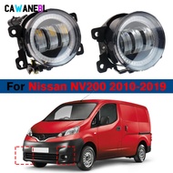 2 Pcs 30W LED Lens Fog Light Angel Eye Daylight Assembly For Nissan NV200 2010-2019 Adjustable Car R