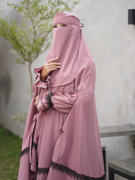 Gamis Syari Mutiara Elegan dengan Cadar - Azqiara by Humaira