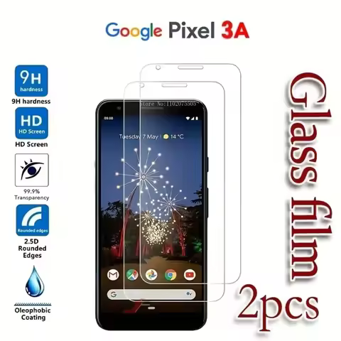 2Packs Screen Protector For Google Pixel 5A 6A 7A 8A 8Pro Screen Protector Case Friendly For Google 