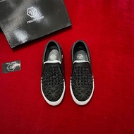 Pi Pi Men's Slipon Shoes with Stone Rubber Toe Logo Heel in Rubber Sole for Comfortable Walking QC F