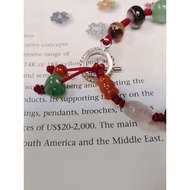 ARAS9091，Aventurine,Red Agate，Rose quartz and Botswana Agate with silver（bracelet）