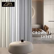 homecurtain - Sheer 6 Mix Curtain Window Made Hook Eyelet (290cm-300cm)