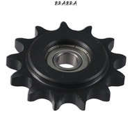 BRABRA Convex Idler Gear, 13 Tooth C45 Carbon Steel Chain Idler Sprocket, with Insert 10mm Bore 1/2"