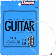LIANPPH 10PCS Electric Guitar String, Silver Carbon Steel Single String Replacement, Premium RX-2 Mo