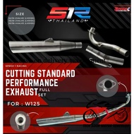 (S1R) THAILAND X GL RACING CUTTING STANDARD PERFORMANCE EXHAUST FULL SET FOR WAVE 125