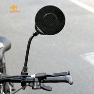 Safe Rearview Mirrors with Ajustable 10cm Hose Wide Angle Bar End Bike Mirror FR [anisunshine.sg]
