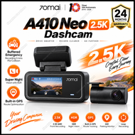70mai A410 Neo Dashcam 2.5K + HDR | Dual Channel | Built-in GPS | Super Night Vision | Supercapacito