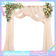 [HoME&life] For Wedding Arch Drapes 29.5 Inch X 26.25 Feet for Wedding Ceremony Sheer Curtain Drapin