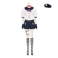 Panty & Stocking Stocking Cosplay Outfit - Cowgirl Police Uniform with Hat, Socks & Gloves for Hallo
