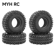 MYHRC 1.9inch Outer Diameter 114 mm 1.9'' Black Rubber Tires Fits 1.9'' Wheel Rim for 1/10 RC Crawle
