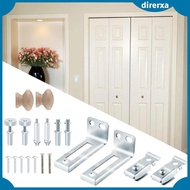 [Direrxa] Bifold Door Hardware Set Brackets pivots and Guide Wheel Door Repair Set