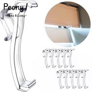 PEONY1 10pcs Valance Clips, Plastic  Blind Clips, Wood Blind Valance Blind Channel Cover Replacement